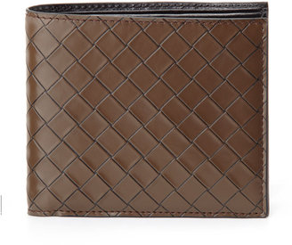 Bottega Veneta Scolpito Leather Wallet, Brown