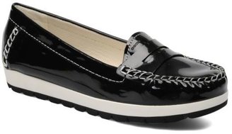 Geox Women's D Senda S Rounded Toe Loafers In Black - Size 6