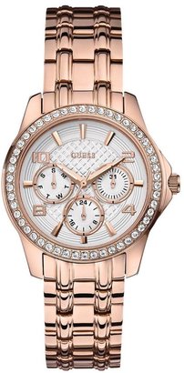 GUESS Mini Exec Rose Gold Plated Ladies Watch