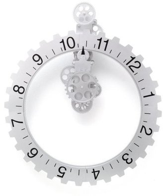 Kikkerland Big Wheel Revolving Wall Clock