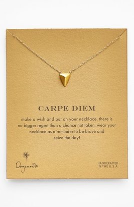 Dogeared 'Carpe Diem' Boxed Pyramid Pendant Necklace