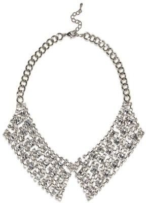 River Island Silver tone diamante collar necklace