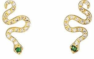 Ileana Makri Women's Little Snake Stud Earrings - Gold