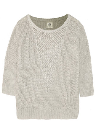 L'Agence LA't by Open-knit cotton-blend sweater
