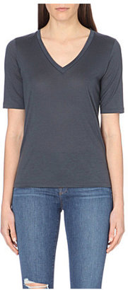 J Brand Fashion Eluise V-Neck Jersey T-Shirt