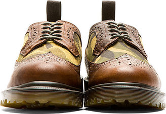 Dr. Martens Brown Leather & Suede 3989 Brogues