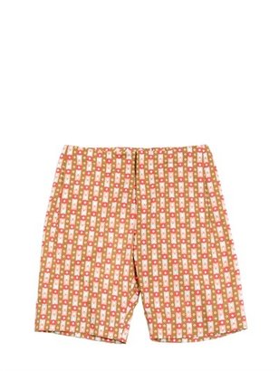 Marni Junior - Printed Cotton Poplin Bermuda Shorts