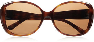 Givenchy Round-frame tortoiseshell polarized sunglasses