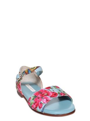 Dolce & Gabbana Floral Brocade Sandals