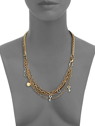 Marc by Marc Jacobs Looped Multi-Chain Charm Necklace