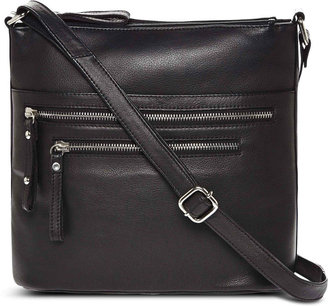 JCPenney Great American Leatherworks Triple Compartment Crossbody Bag