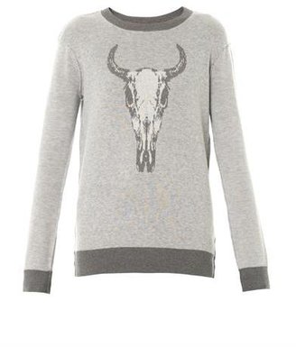 Haute Hippie Longhorn intarsia-knit sweater