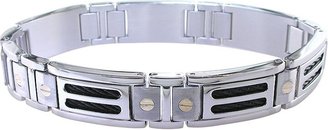 Lynx Stainless Steel & 10k Gold Bracelet