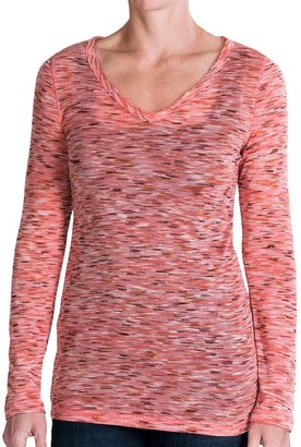 dylan Slubby Space-Dye Shirt - V-Neck, Long Sleeve (For Women)