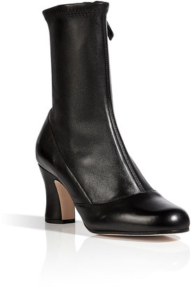Marc Jacobs Stretch Leather Ankle Boots in Black