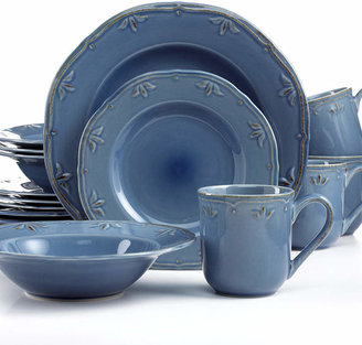 Sicily Thomson Pottery Blue 16-Pc. Set, Service for 4
