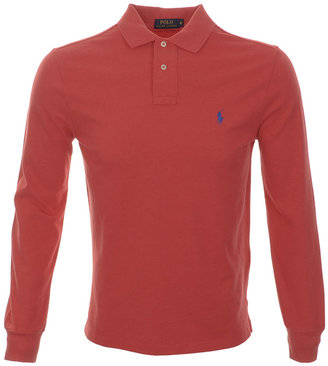 Ralph Lauren Custom Fit Polo T Shirt Red