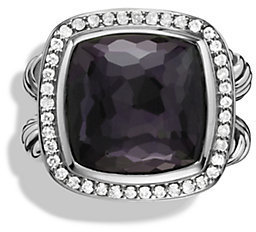 David Yurman Albion Ring with Black Orchid and Diamonds