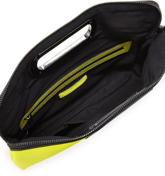BCBGMAXAZRIA Neon Cut-Out Clutch Bag, Yellow