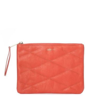 Lanvin Quilted lambskin cosmetics pouch