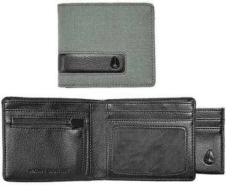 Nixon Showtime Bi-fold ID khaki zip wallet