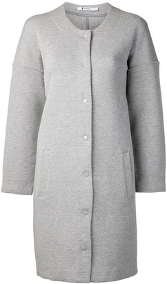Alexander Wang T By collarless jersey coat