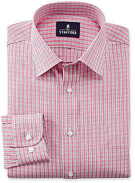 JCPenney Stafford Travel Easy-Care Broadcloth Dress Shirt-Big