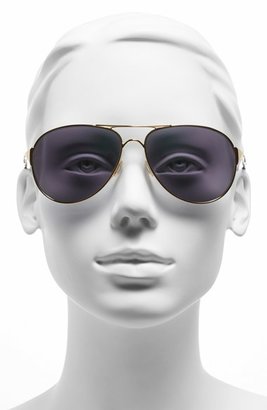 Oakley Women's 'Caveat' 60Mm Aviator Sunglasses - Polished Gold/ Jade Iridium