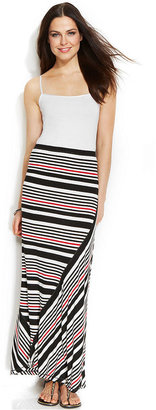 Studio M Multi-Stripe Knit Maxi Skirt