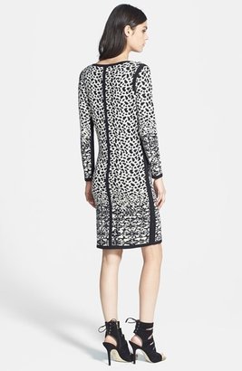 Velvet by Graham & Spencer Snow Leopard Jacquard Dress