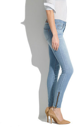 Madewell Skinny Skinny Zip Jeans in Mist