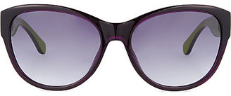 Michael Kors Vivian purple round sunglasses