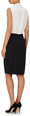 Barneys New York Women's Twill Pencil Skirt-Black