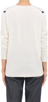 6397 Argyle Pullover Sweater - WHITE