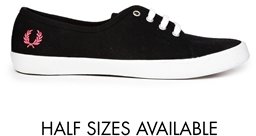 Fred Perry Bell Canvas Sneakers - Black