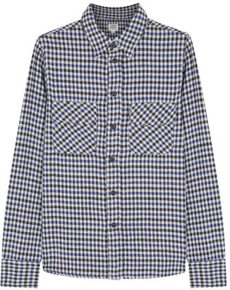 Citizens of Humanity Peri blue gingham cotton shirt