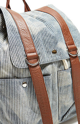 LA Hearts Engineer Striped Drawstring Backpack