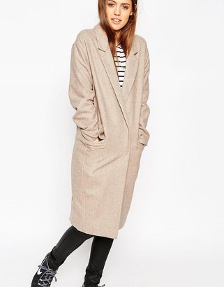 ASOS COLLECTION Coat in Oversized Fit with Drop Lapel