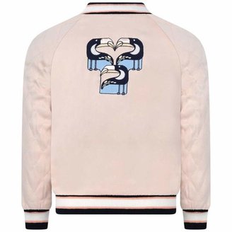 Chloé ChloeGirls Pink & Navy Reversible Toucan Jacket