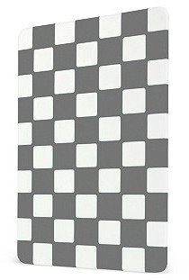 Checkered Cutting Board, Charcoal