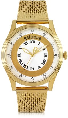 John Galliano Only Time Gold Tone Stainless Steel Women's Watch