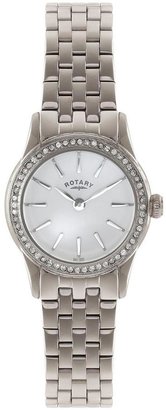 Rotary La Rochelle Crystal Set Stainless Steel Ladies Watch