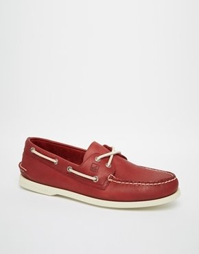 Sperry Boat Shoes - Red
