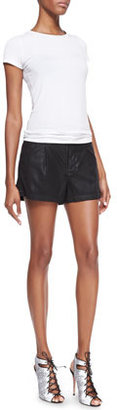 7 For All Mankind Soft Drapey Twill Relaxed Shorts