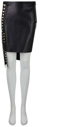 Versace VERSUS X Anthony Vaccarello Leather Cut Out Panel Skirt