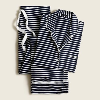 J.Crew Dreamy cotton pajama set in stripe