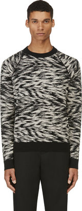 Lanvin Black Marled Wool Sweater