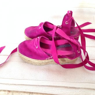 Ralph Lauren COLLECTION Pink Suede Sandals