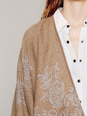 Free People Border Tapestry Poncho