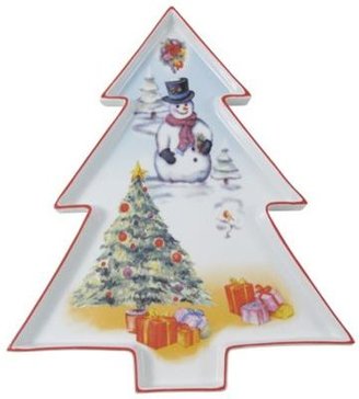 Aynsley China Christmas tree platter